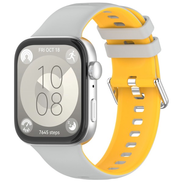 Фото - Ремешок для смарт-часов Armorstandart  for Huawei Watch Fit 3 / 4 / 4 Pro Grey Yellow (ARM89073)
