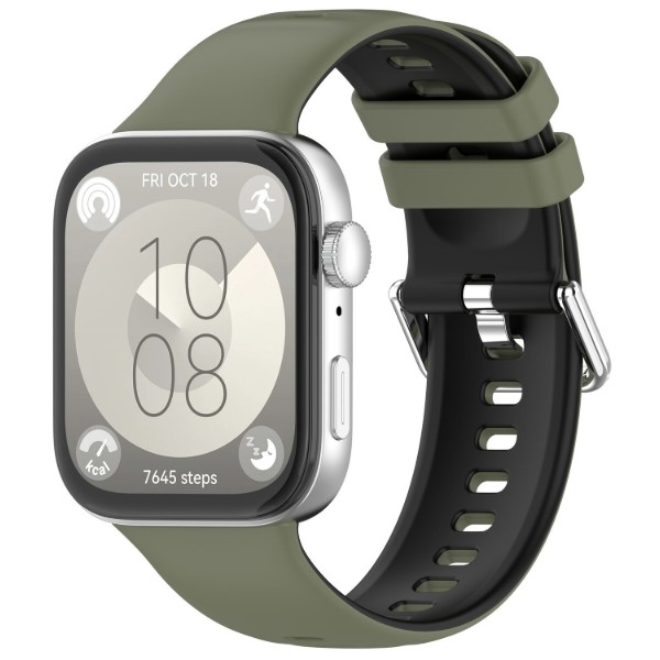 Фото - Ремешок для смарт-часов Armorstandart  for Huawei Watch Fit 3 / 4 / 4 Pro Khaki Black (ARM89074)