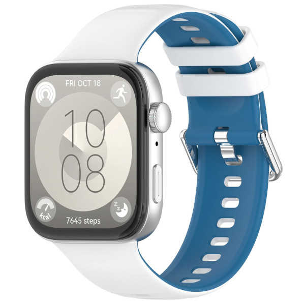 Фото - Ремінець для смарт-годинника Armorstandart 
for Huawei Watch Fit 3 / 4 / 4 Pro White Blue (ARM89076)