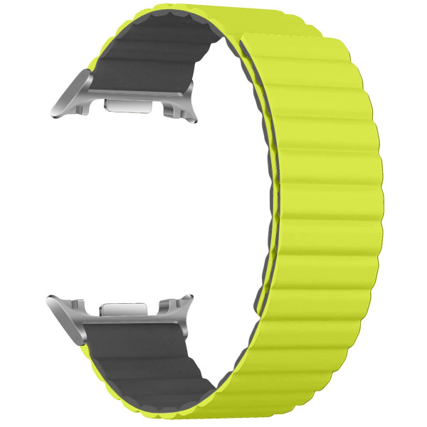 Фото - Ремінець для смарт-годинника Armorstandart MagLink 
for Samsung Galaxy Watch 8 / 8 Classic Lime Grey (silver connector) (ARM89082)