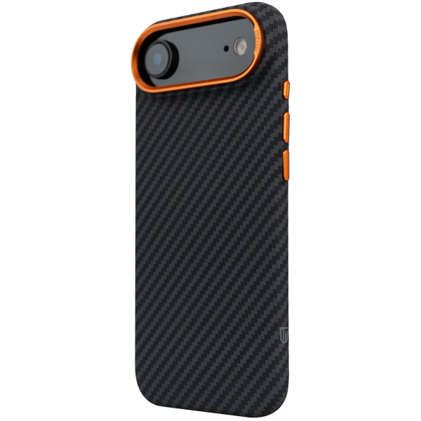 Фото - Чохол для смартфону Armorstandart LikeCarbon2 SE MagCase for Apple iPhone 17 Air Black Orange (ARM89155)