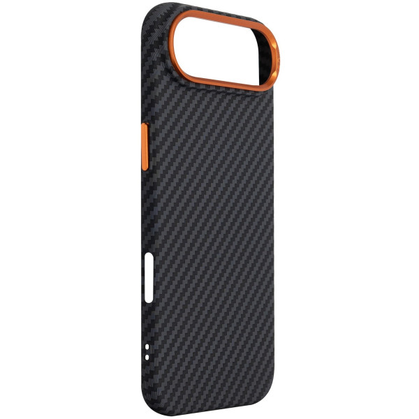 Фото - Чохол для смартфону Armorstandart LikeCarbon2 SE MagCase for Apple iPhone 17 Air Black Orange (ARM89155)