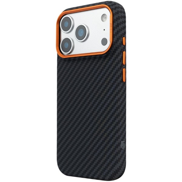 Фото - Чехол для смартфона Armorstandart LikeCarbon2 SE MagCase for Apple iPhone 17 Pro Max Black Orange (ARM89162)