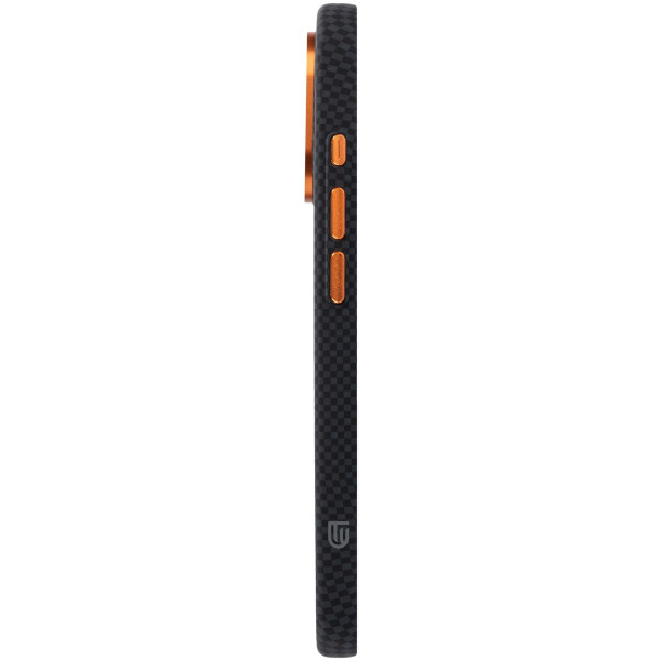 Фото - Чохол для смартфону Armorstandart LikeCarbon2 SE MagCase for Apple iPhone 17 Kevlar Black Orange (ARM89163)