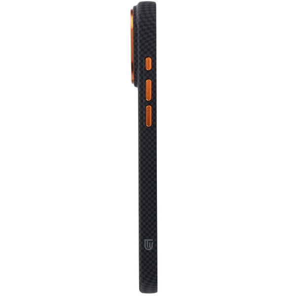 Фото - Чохол для смартфону Armorstandart LikeCarbon2 SE MagCase for Apple iPhone 17 Pro Kevlar Black Orange (ARM89164)