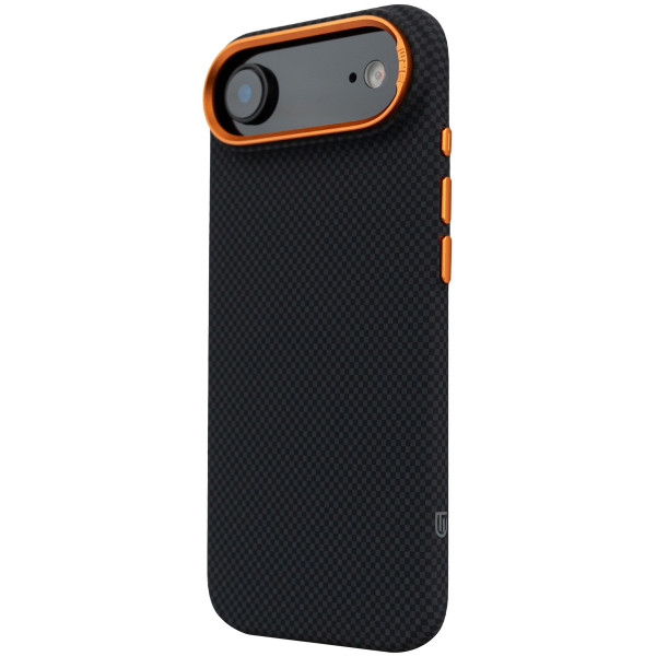 Фото - Чохол для смартфону Armorstandart LikeCarbon2 SE MagCase for Apple iPhone 17 Air Kevlar Black Orange (ARM89166)