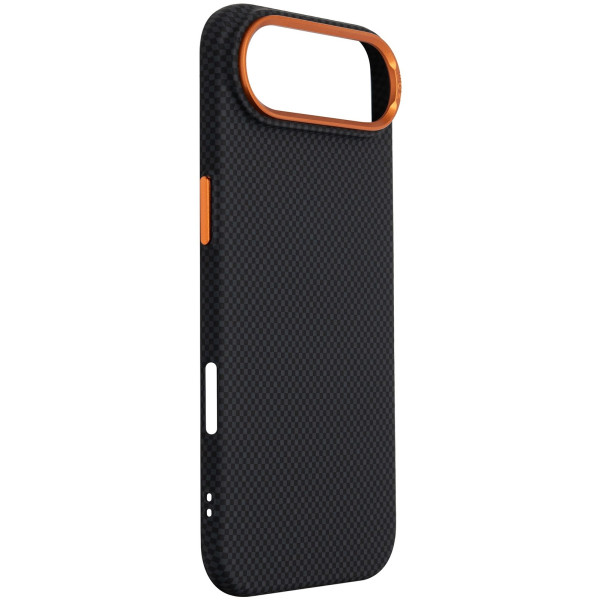 Фото - Чохол для смартфону Armorstandart LikeCarbon2 SE MagCase for Apple iPhone 17 Air Kevlar Black Orange (ARM89166)