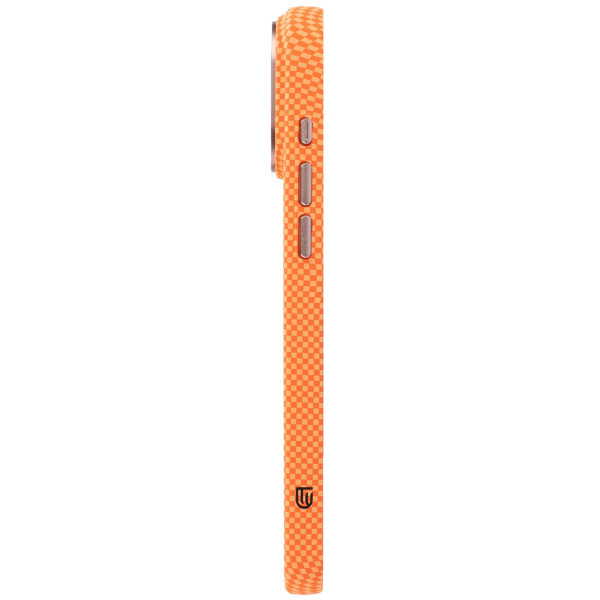 Фото - Чехол для смартфона Armorstandart LikeCarbon2 SE MagCase for Apple iPhone 17 Pro Max Kevlar Orange Rose Gold (ARM89169)