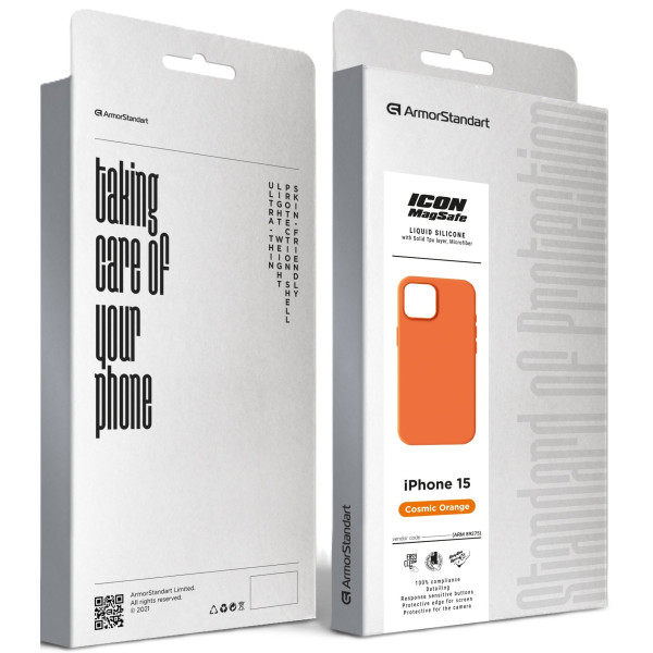 Фото - Чохол для смартфону Armorstandart ICON2 MagCase for Apple iPhone 15 Cosmic Orange (ARM89275)