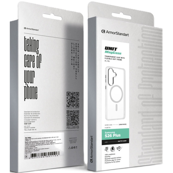 Фото - Чохол для смартфону Armorstandart Unit MagCase for Samsung Galaxy S26 Plus 5G Matte Clear (ARM89450)