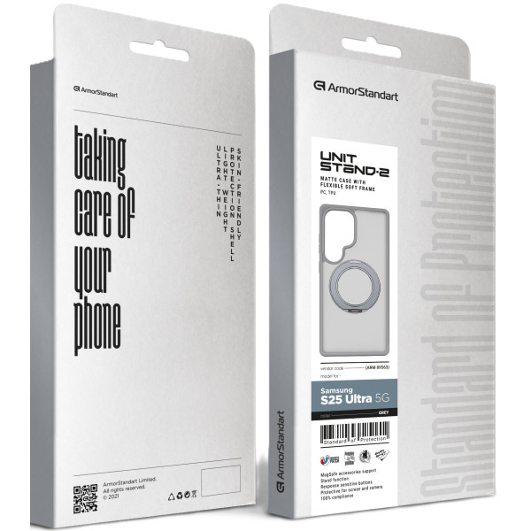 Фото - Чохол для смартфону Armorstandart Unit Stand2 for Samsung S25 Ultra 5G Grey (ARM89563)