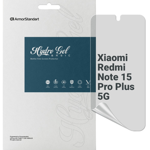 Фото - Захисна плівка для смартфону Armorstandart Matte for Xiaomi Redmi Note 15 Pro Plus 5G (ARM89632) Фото - Захисна плівка для смартфону Armorstandart Matte for Xiaomi Redmi Note 15 Pro Plus 5G (ARM89632)
