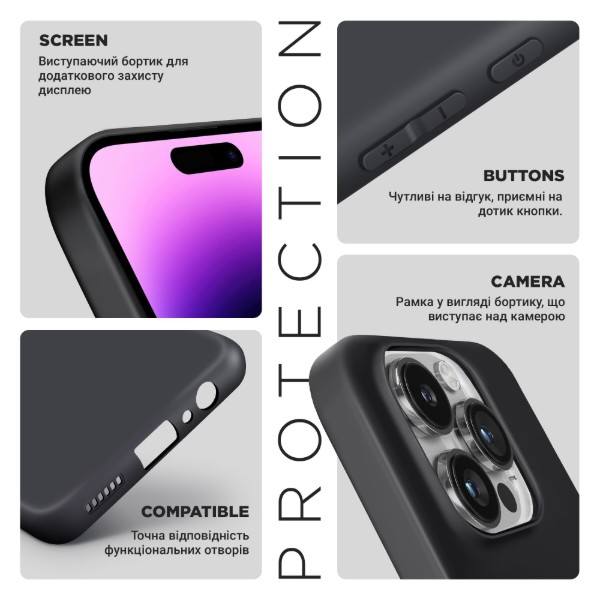 Фото - Чохол для смартфону Armorstandart Matte Slim Fit 
for Samsung A37 5G Camera cover Black (ARM89709)