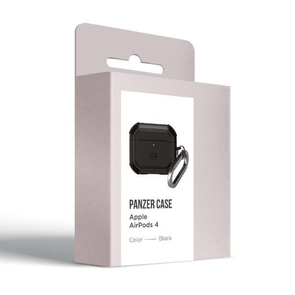 Фото - Чохол для навушників Armorstandart Panzer for Apple Airpods 4 Black (ARM82552)