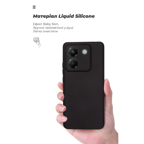Фото - Чохол для смартфону Armorstandart ICON for Xiaomi Poco M7 Pro 5G Camera cover Black (ARM83147)