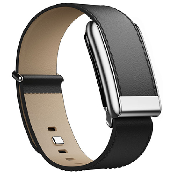 Фото - Ремінець для фітнес-браслета Armorstandart Leather Loop for Whoop 5.0 / MG Black with Siver (ARM90087)