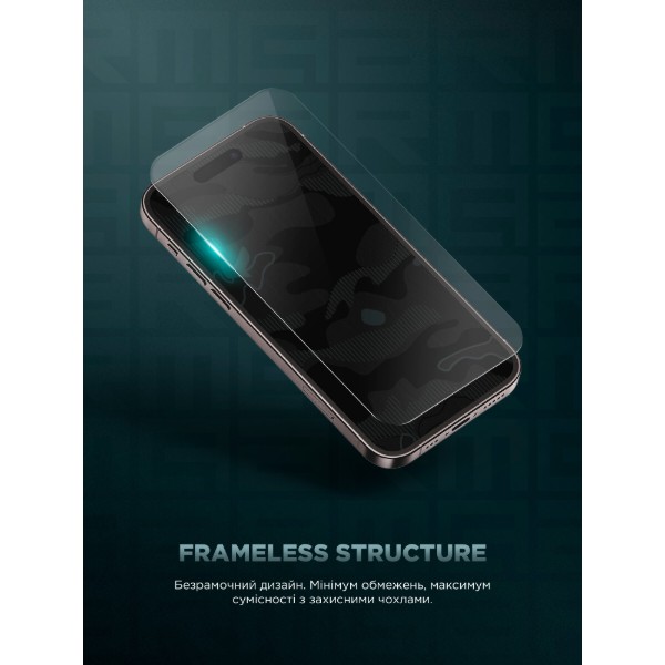 Фото - Захисне скло для смартфону Armorstandart Infinity Black Icon 2.75D for Apple iPhone 18 Pro (ARM91944)