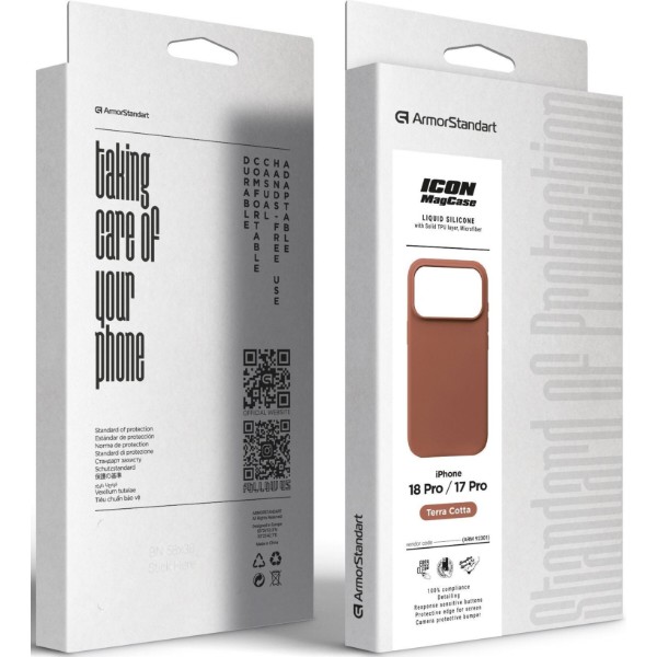 Фото - Чехол для смартфона Armorstandart ICON2 MagCase for Apple iPhone 18 Pro / 17 Pro Terra Cotta (ARM92301)