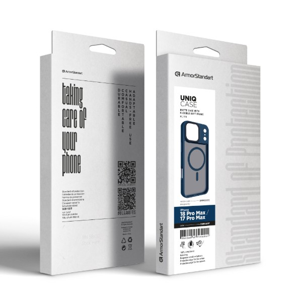 Фото - Чохол для смартфона Armorstandart Uniq MagCase for Apple iPhone 18 Pro Max / 17 Pro Max Dark Blue (ARM92321)