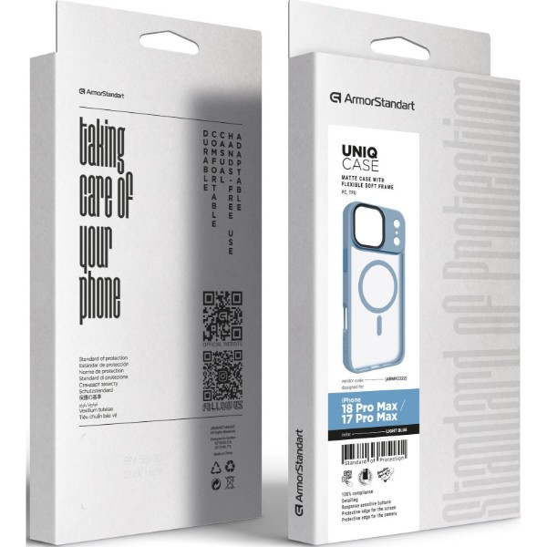 Фото - Чохол для смартфона Armorstandart Uniq MagCase for Apple iPhone 18 Pro Max / 17 Pro Max Light Blue (ARM92322)