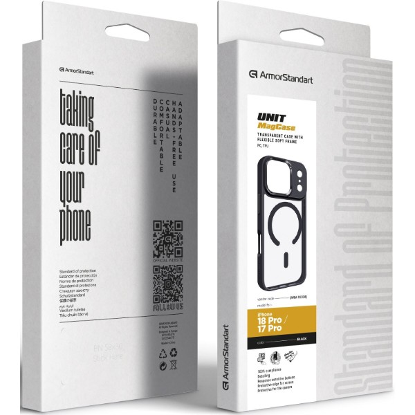 Фото - Чехол для смартфона Armorstandart Uniq MagCase for Apple iPhone 18 Pro / 17 Pro Black (ARM92338)