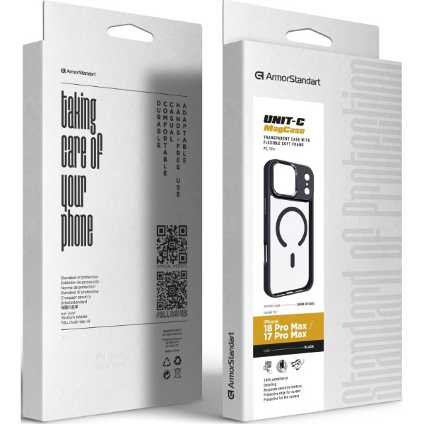 Фото - Чехол для смартфона Armorstandart Uniq MagCase for Apple iPhone 18 Pro Max / 17 Pro Max Black (ARM92346)
