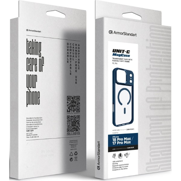 Фото - Чехол для смартфона Armorstandart Uniq MagCase for Apple iPhone 18 Pro Max / 17 Pro Max Dark Blue (ARM92347)