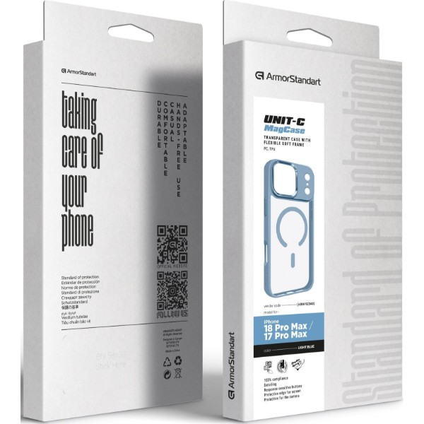Фото - Чехол для смартфона Armorstandart Uniq MagCase for Apple iPhone 18 Pro Max / 17 Pro Max Light Blue (ARM92348)