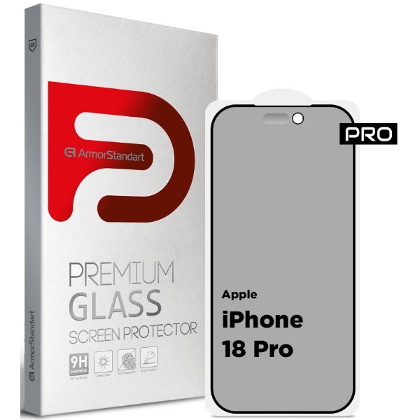 Фото - Захисне скло для смартфону Armorstandart Pro Anti-spy Matte for Apple iPhone 18 Pro (ARM92431)