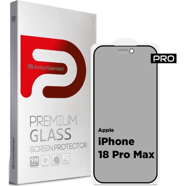 Фото - Захисне скло для смартфону Armorstandart Pro Anti-spy Matte for Apple iPhone 18 Pro Max (ARM92432)
