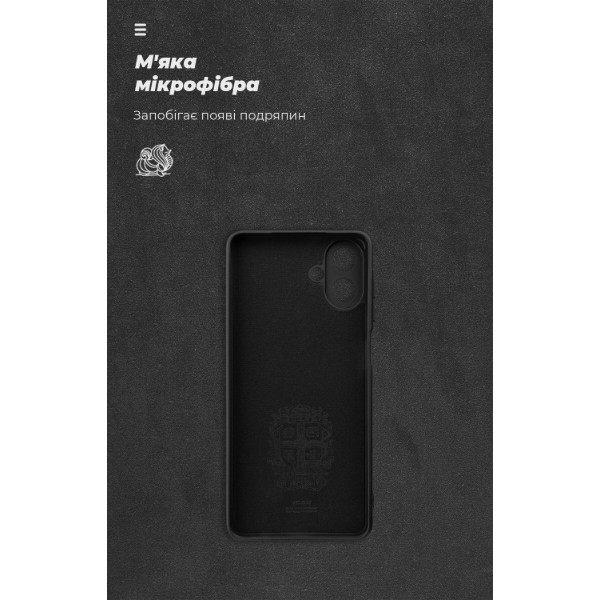 Фото - Чехол для смартфона Armorstandart ICON for Samsung A08 4G Camera cover Black (ARM92507)