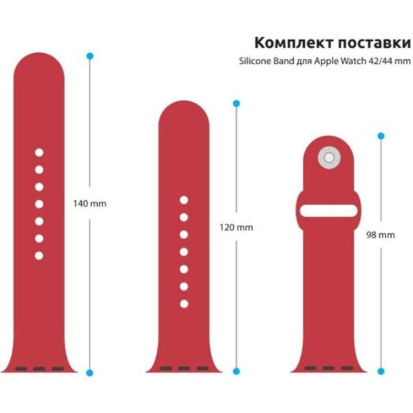 Фото - Ремінець для смарт-годинника Armorstandart Sport Band (3 Straps) for Apple Watch 42/44/45/49mm Red (ARM49068)