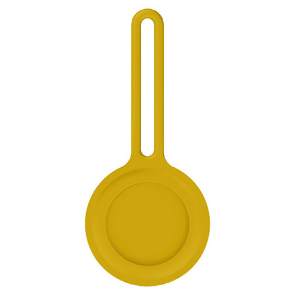 Фото - Чохол для бездротового маяка Armorstandart for AirTag Silicone Long Loop Yellow (ARM58996)