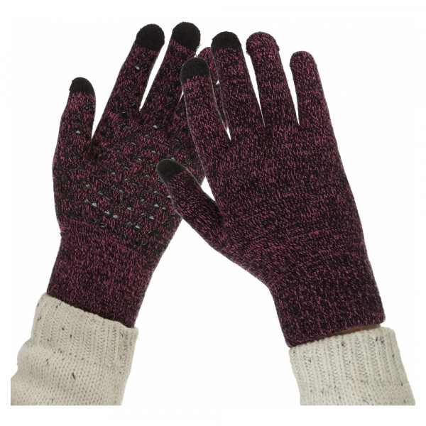 Фото - Рукавички для сенсорних екранів Armorstandart Melange Purple/Black size L (ARM59868)