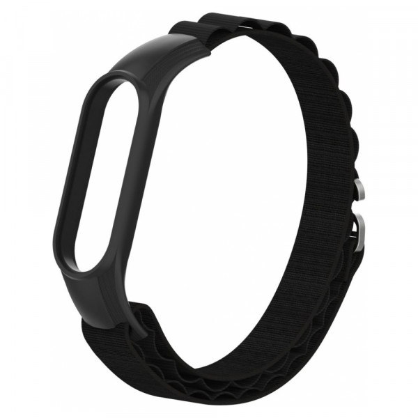 Фото - Ремешок для фитнес-браслета Armorstandart AlpinaStyle Band for Xiaomi Mi Band 7/6/5/4 Black (ARM64987)