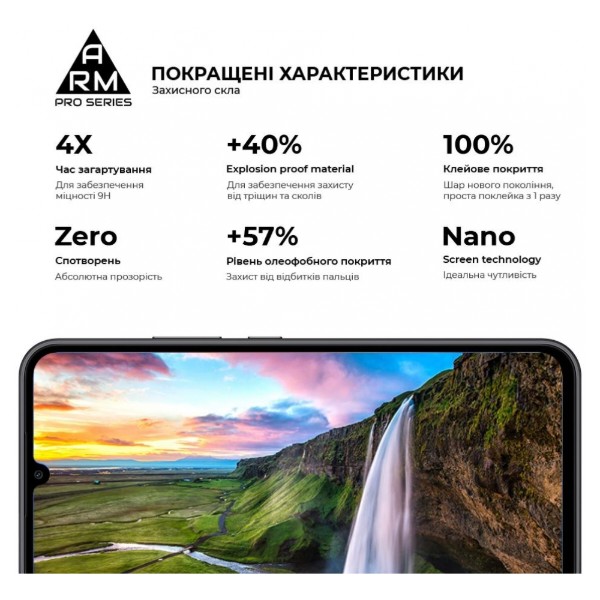 Фото - Захисне скло для смартфону Armorstandart Pro for Samsung A15 5G (A156) / A25 5G Black (ARM72435)