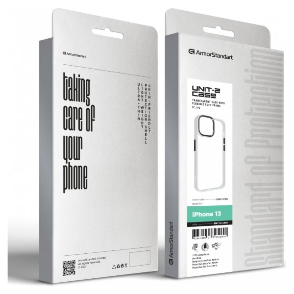 Фото - Чохол для смартфону Armorstandart UNIT2 for Apple iPhone 13 Matte Clear (ARM74796)