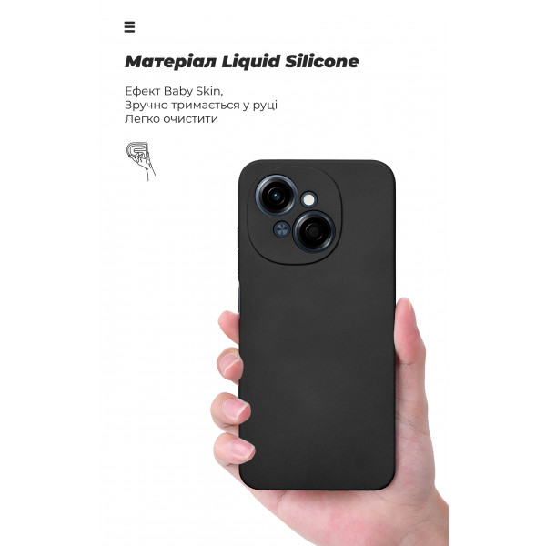 Фото - Чехол для смартфона Armorstandart ICON for Tecno Spark Go 1 (KL4) Camera cover Black (ARM81215)