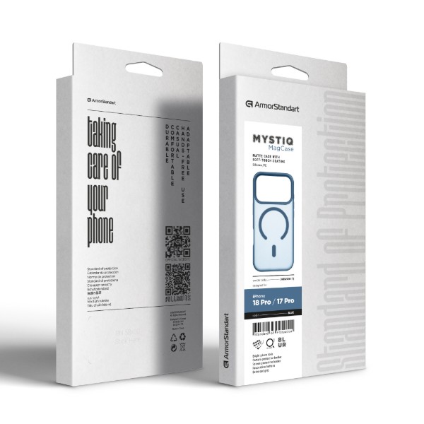 Фото - Чехол для смартфона Armorstandart Mystiq MagCase for Apple iPhone 18 Pro / 17 Pro Blue (ARM93617)