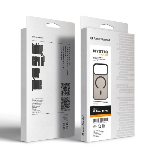 Фото - Чехол для смартфона Armorstandart Mystiq MagCase for Apple iPhone 18 Pro / 17 Pro Black (ARM93616)