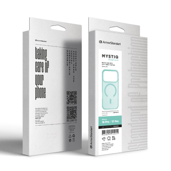 Фото - Чехол для смартфона Armorstandart Mystiq MagCase for Apple iPhone 18 Pro / 17 Pro Turquoise (ARM93627)