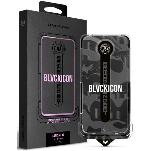 Фото - Захисне скло для смартфону Armorstandart Black Icon Supreme EZ for iPhone 17 Pro (ARM86407)