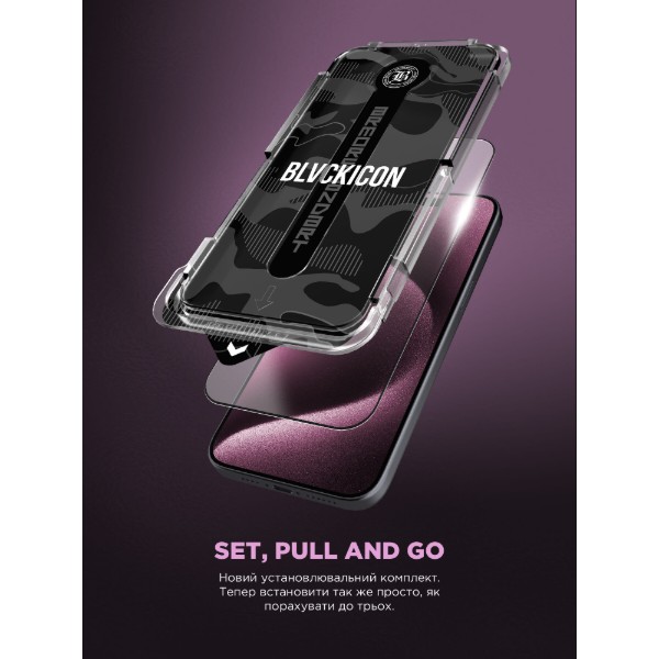 Фото - Захисне скло для смартфону Armorstandart Black Icon Supreme EZ for iPhone 17 Pro (ARM86407)