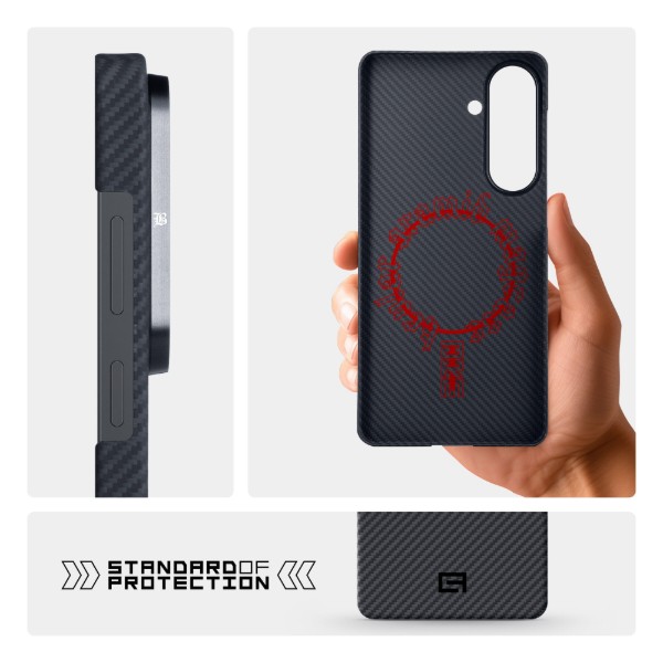 Фото - Чехол для смартфона Armorstandart BlackIcon Aramid Twill MagCase for Samsung S26 Plus Black (ARM90146)
