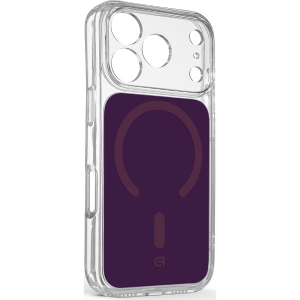 Фото - Чохол для смартфону Armorstandart Clear Hybrid MagCase for Apple iPhone 18 Pro / 17 Pro Dark Cherry (ARM91789)