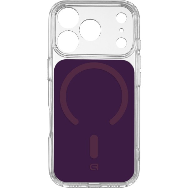 Фото - Чохол для смартфону Armorstandart Clear Hybrid MagCase for Apple iPhone 18 Pro / 17 Pro Dark Cherry (ARM91789)