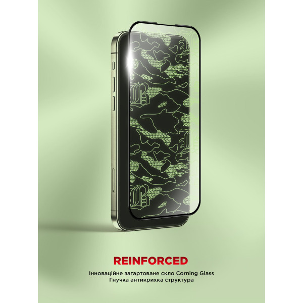 Фото - Защитное стекло для смартфона Armorstandart Corning Black Icon for Apple iPhone 16 / 15 (ARM79552)