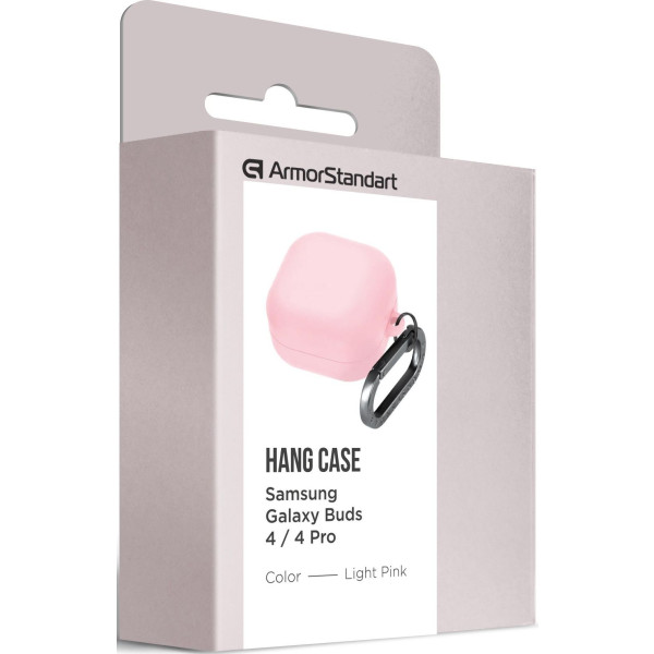 Фото - Чохол для навушників Armorstandart Hang Case for Samsung Galaxy Buds 4/4 Pro Light Pink (ARM90921)