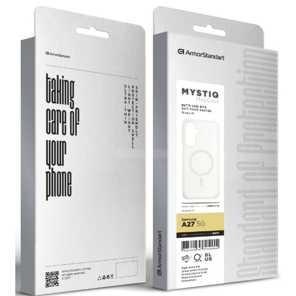Фото - Чехол для смартфона Armorstandart Mystiq MagCase for Samsung A27 5G White (ARM91615)