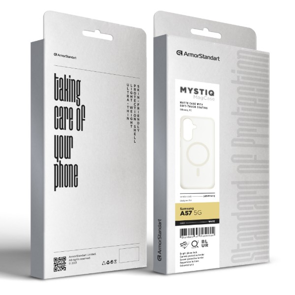 Фото - Чехол для смартфона Armorstandart Mystiq MagCase for Samsung A57 5G White (ARM91625)